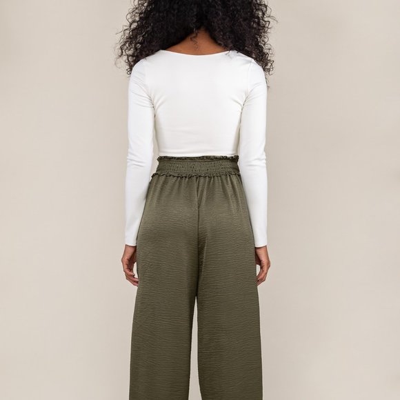 Brooklyn Square Neck Corset Crop Top - Ivory - Picture 4 of 5